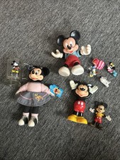 Vintage Lot of Disney Collectable Toys Mickey Mouse Donald Duck