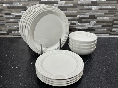 Le Creuset Neu Keramik Steinzeug Weiß 12-teiliges Geschirrset UVP 260£