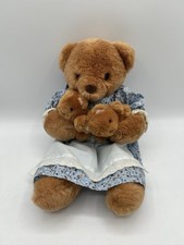 Russ Teddy Bear-Mother's Love Brown Bear Stuffed Animal Nr 363 w/ two Babies