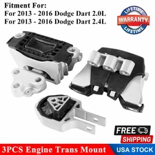 Engine Mounts & Automatic Transmission Mount 3PCS for Dodge Dart 16-13 L4-2.0L