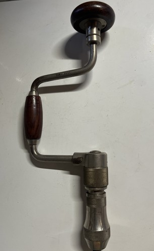 Stanley Sweet Heart New Britain No.921 8” Vintage Antique Drill Bit Brace Tool - Picture 3 of 11