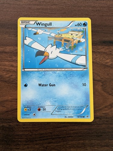 Wingull - 18/108 - XY Roaring Skies Pokemon 2015 NM - Bild 1 von 5
