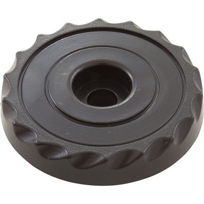 Knob, Waterway, F.A.S., 1'' Scalloped, Black : 662-3011