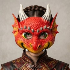3D PU Foam Young Dragon Mask Halloween Cosplay Party Prop