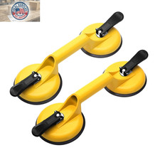 2 Pack Glass Suction Cups Heavy Duty Aluminum Vacuum Plate Handle  Floor Holder