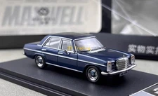 ZD Maxwell 1:64 Blue W114 200 Strich 8 Classic Sedan Model Diecast Metal Car BN