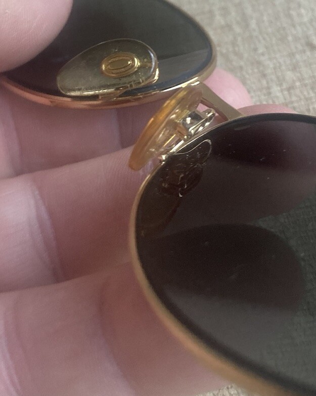Vintage Sergio Tacchini Sunglasses Gold Brown S.T. 1047-S T802 130 90s Designer FRAME ONLY Vintage Sergio Tacchini S.T. 1047-S T802 135  main image 4