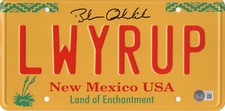 BOB ODENKIRK SIGNED AUTOGRAPH BREAKING BAD LICENSE PLATE  BECKETT BAS COA