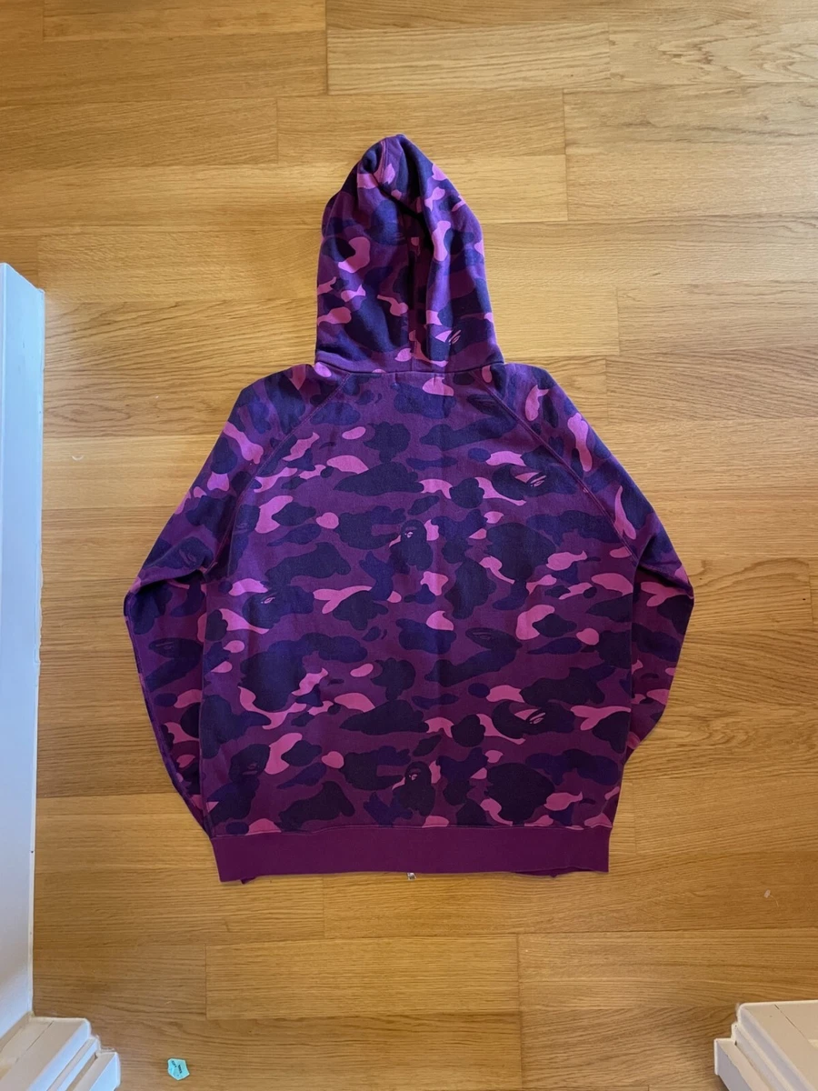 Bape purple camo hoodie shop