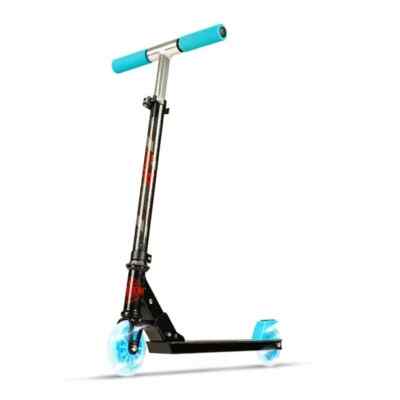 MADD GEAR CARVE RISE KICK SCOOTER LIGHT UP 100MM WHEELS, BLUE/BLACK
