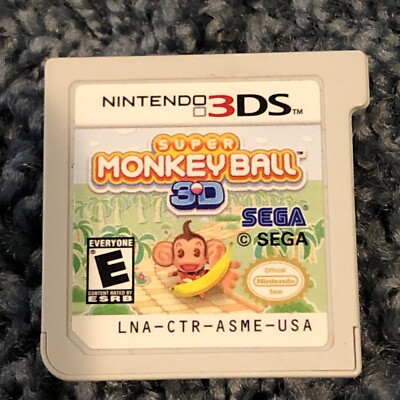 Super Monkey Ball: 3D (Nintendo 3DS, 2011) Authentic Cartridge Only