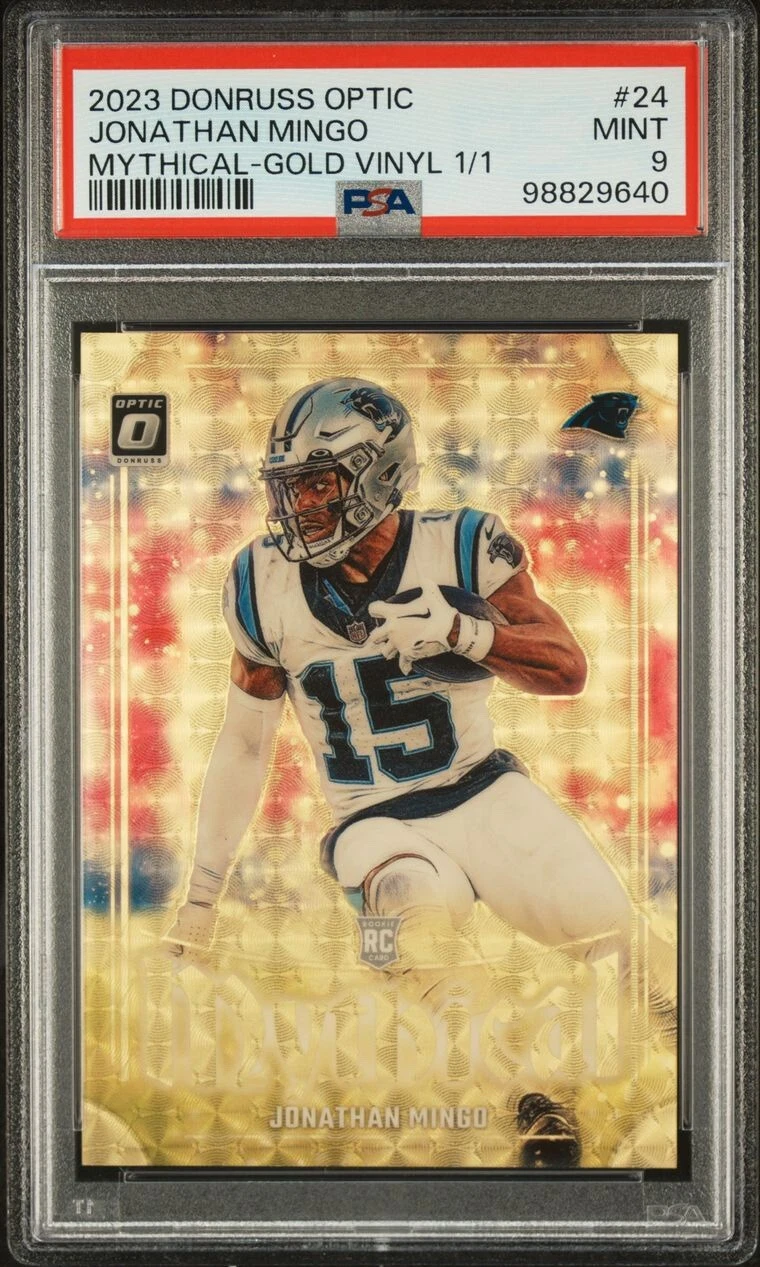 Jonathan Mingo Panini Donruss Optic Mythical #24 Gold Vinyl 1/1