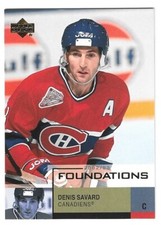 2002-03 Upper Deck Foundations NHL Hockey Denis Savard #50 NRMT