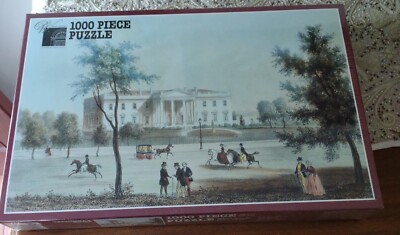 Vintage 1995 The White House 1000 Piece Puzzle Presidents House