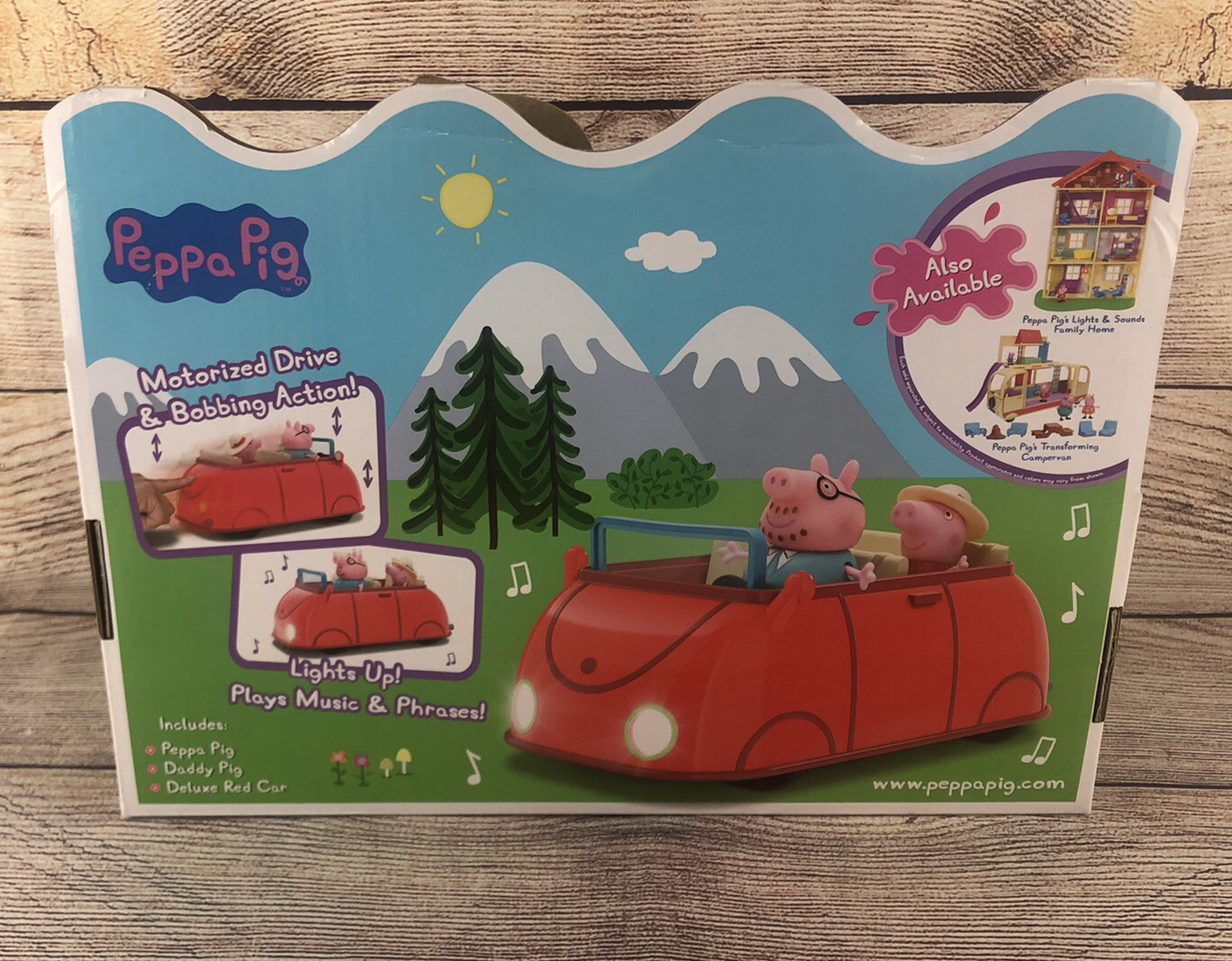 peppa pig lights & sounds family fun car