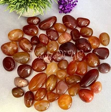 Wholesale Lot 2 Lbs Natural Carnelian Tumble Crystals Healing Energy