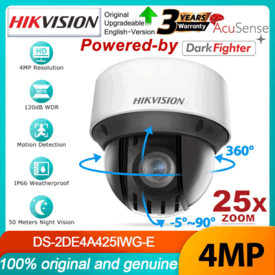 Hikvision Telecamera IP PTZ DS-2DE4A425IWG-E, Zoom 25x, DarkFighter, IR 50m, Tracciamento Automatico - Foto 2