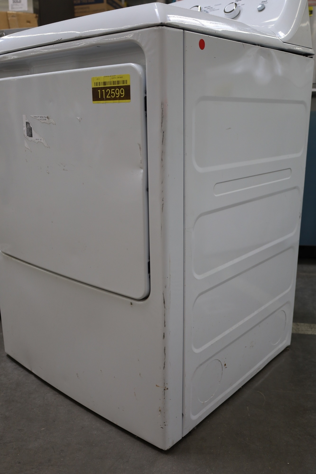 GE GTD42GASJWW 27" White Front Load Natural Gas Dryer 112599 eBay