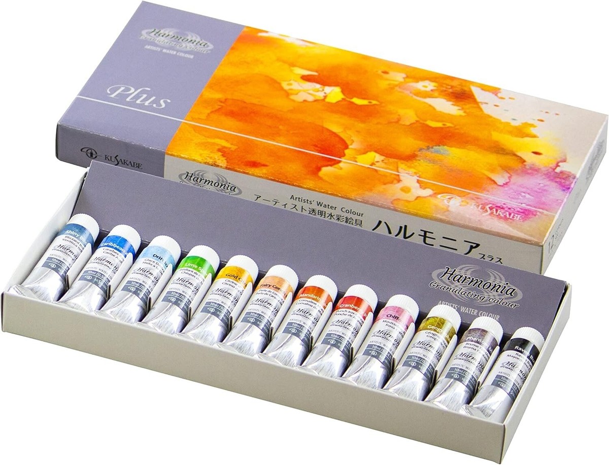 Kusakabe Harmonia Plus Transparent Watercolor 10ml × 12color Set