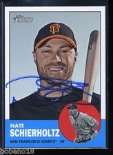 Nate Schierholtz signed autographed Auto 2012 Topps Heritage Card #270 Giants