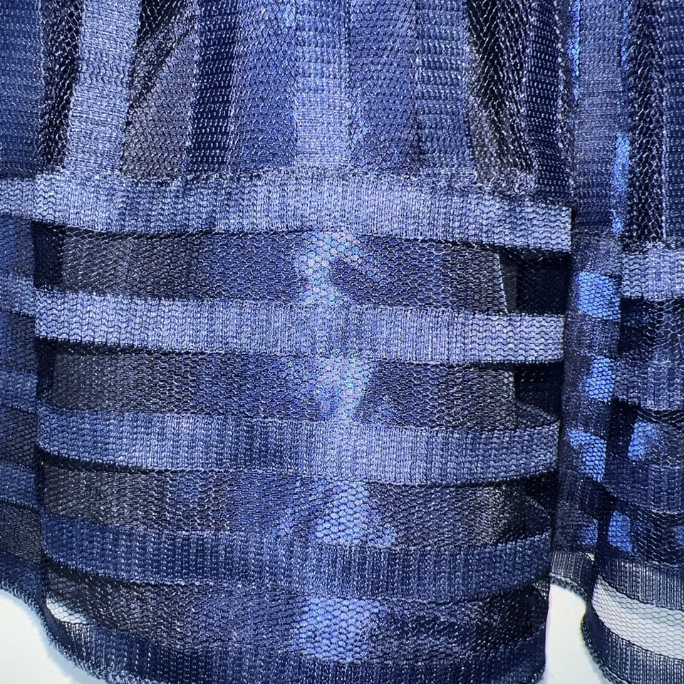 Un Deux Trois девочек темно-платье 10 собранными в Рюш верхний расклешенный юбка Net наложение - Изображение 2 из 4