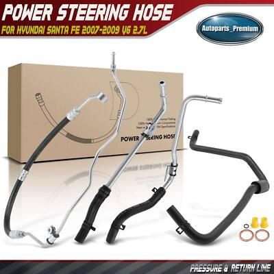#ad Power Steering Pressure amp; Return Line Hose Assembly for Hyundai Santa Fe V6 2.7L $100.68