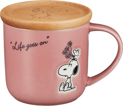 ''PEANUTS'' SNOOPY Mug with Lid (also serves as coaster) Approx. 350ml SN611-11C