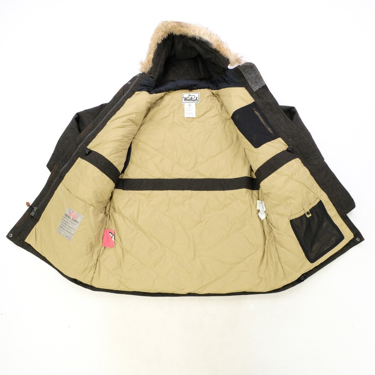 Rare VTG WOOLRICH Patrol Parka Coyote Fur Hooded Down Jacket Rare VTG WOOLRICH Patrol Parka Coyote Fur Hooded Down Jacket