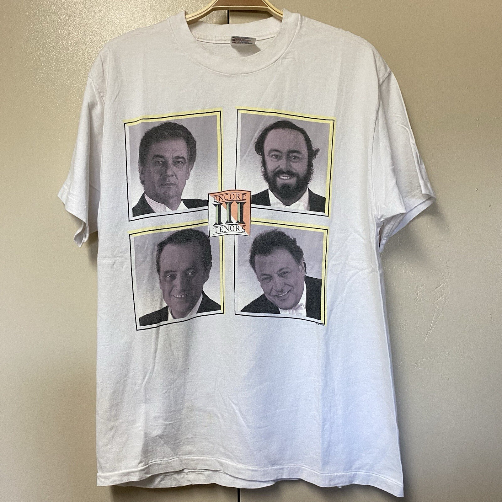 ALTRA T shirt vintage The Three Tenors Encore X Large anni 90 3 III Tenors maglietta uomo bianca