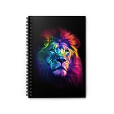 Cosmic Lion, Spiral Notebook - Ruled Line