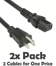 AC Power Cord for Amplifier Receiver Desktop Server Computer Speaker Sub-Woofer