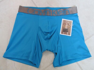 NEW Calvin Klein Icon Microfiber Boxer Brief MENS M Turquois BLUE $30.00