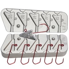 Fish Head Jig Mold 12g–20g (0.42–0.71oz) for VMC 5150 Hooks #1/0–2/0