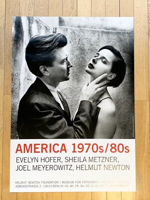 HELMUT NEWTON original VINTAGE exhibition POSTER David Lynch