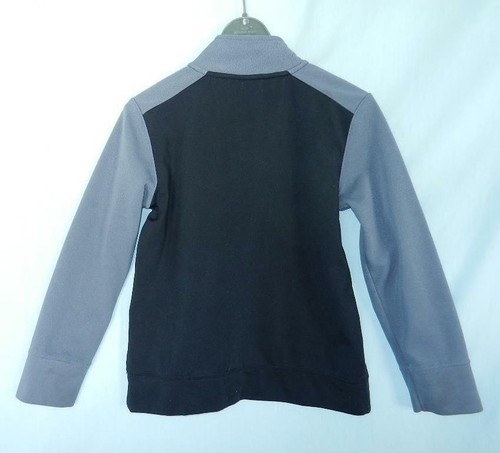 Children's Place Sport Boys' Half-Zip Black/Gray Sweater, M 7/8 - Picture 6 of 7