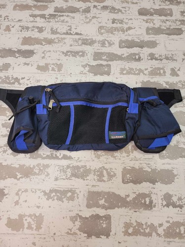 2507 LL BEAN Blau Canvas Multisport Bauchtasche Tasche Wandern Vintage - Bild 2 von 3