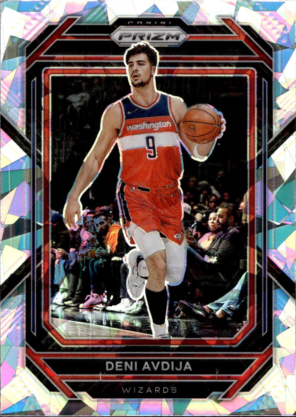 2022-23 Panini Prizm Deni Avdija Cracked Ice Prizm Holo Parallel SP 170 ...