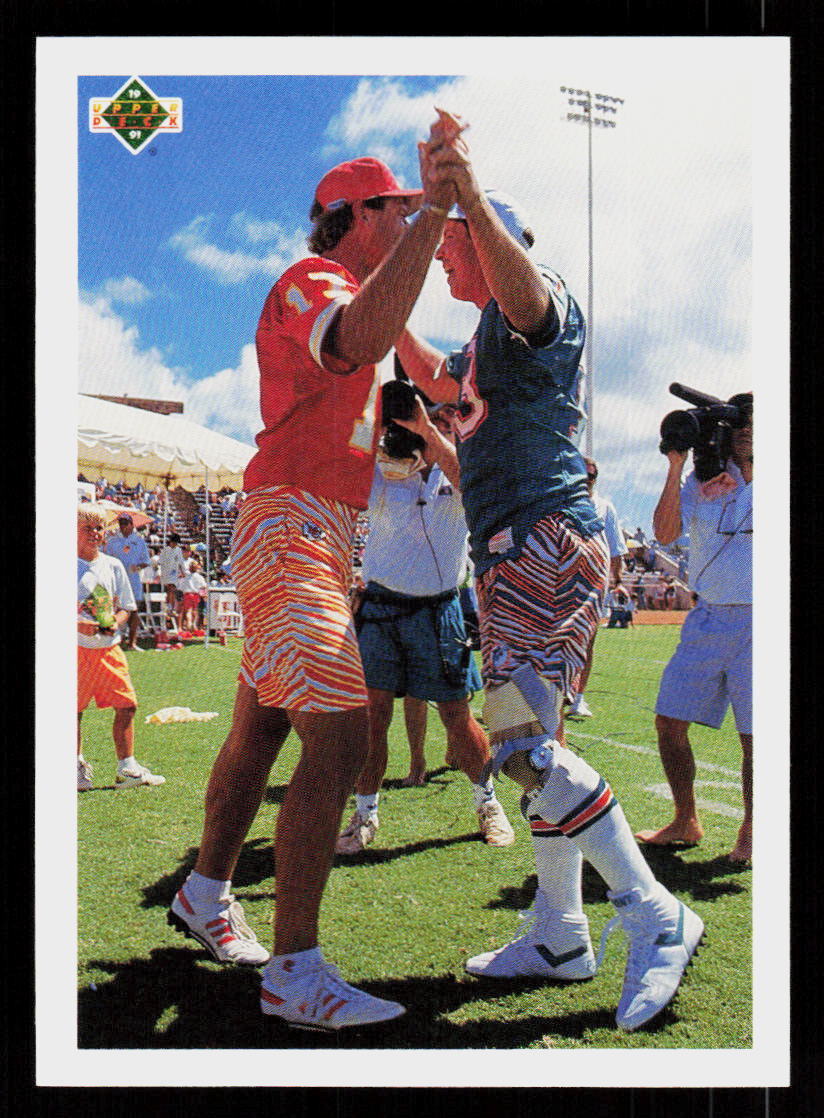 1991  Upper Deck Dan Marino / Steve DeBerg TM, CL #450 Dolphins / Chiefs