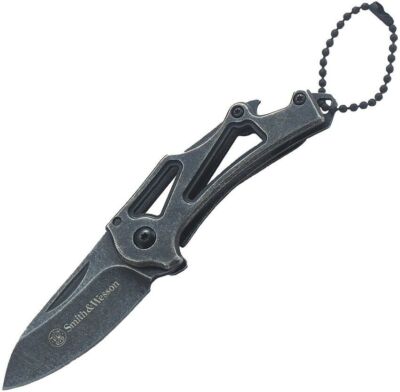 Smith & Wesson KEYCHAIN FOLDER Framelock Mini Messer Schlüsselanhänger Blackwash