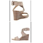 NIB $495 Rag & Bone Damien Wedge In Warm Grey Suede Size: EU35(US:5)