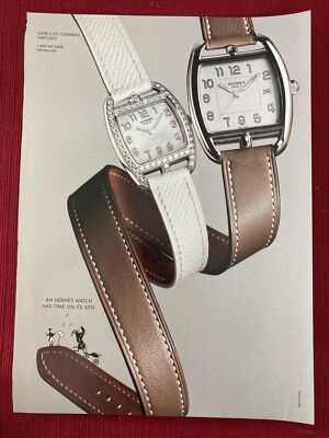 Hermes Cape Cod Tonneau Watch 2012 Print Ad - Great to Frame!