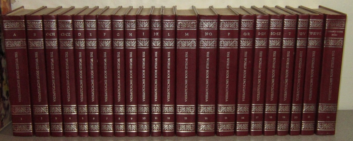 1979 WORLD BOOK ENCYCLOPEDIA 22 Volumes COMPLETE SET Gold