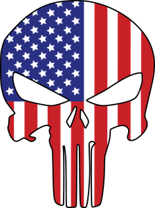American Flag Skull Png