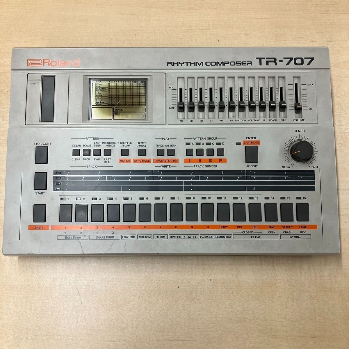 Junk Roland TR-707 RHYTHM COMPOSER Vintage Drum Machine | eBay