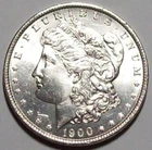 1900-O  MORGAN DOLLAR  Blazing White Choice BU+  #19C60  * .900 Fine Silver Coin
