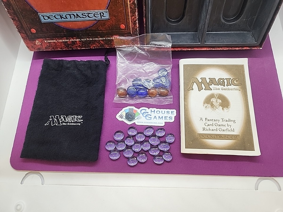 MTG 4th Edition Starter Set Open W/ Rulebook Dice Bag Beads Open