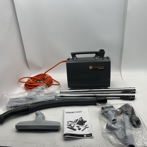 Hoover Commercial PORTAPOWER Canister Vacuum Cleaner w/Attachments