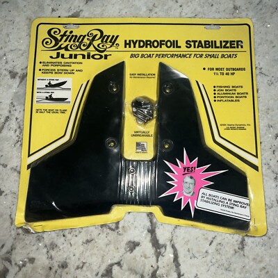 STING RAY JUNIOR HYDROFOIL STABILIZER MAXIMUM BOAT PERFORMANCE MARINE DYNAMICS