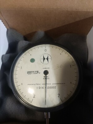 Hamilton Clock Watch Company Dial Indicator .00002  Jeweled # 414-002.