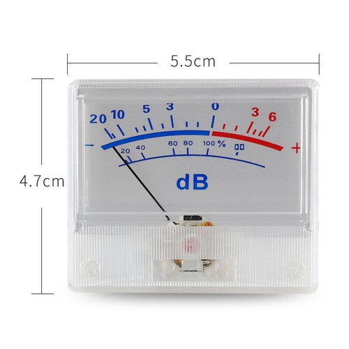 White Panel High-Precision Audio Power Amplifier VU Meter DB Level Header - Picture 2 of 6
